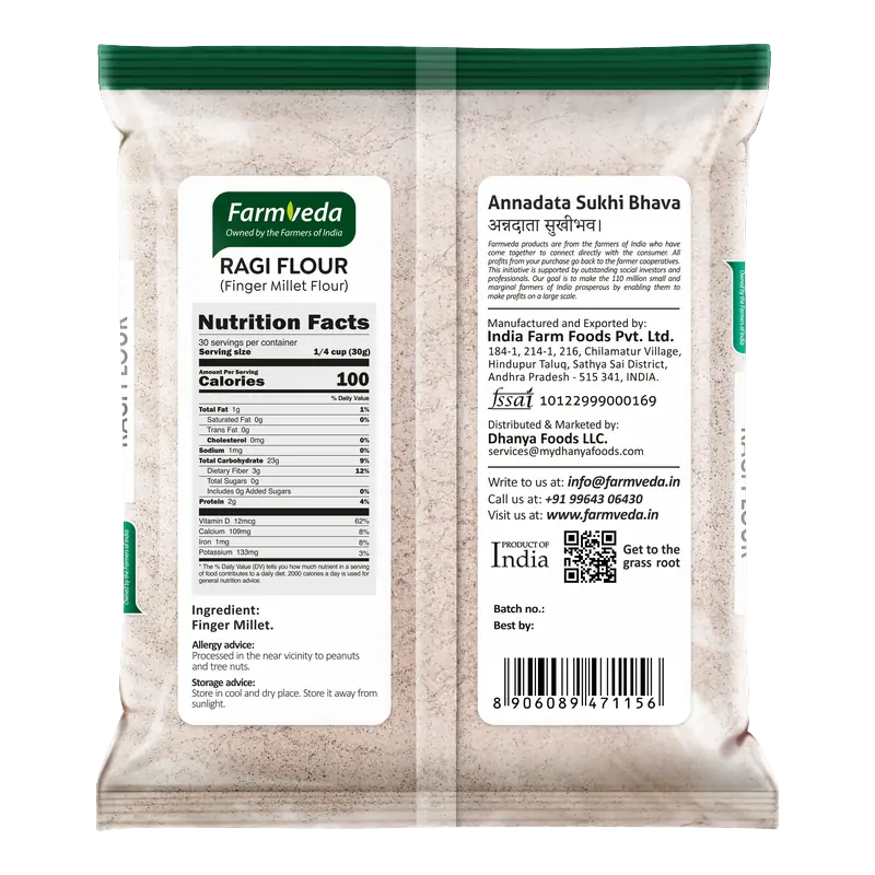 Ragi Flour (Finger Millet) — 2 lb