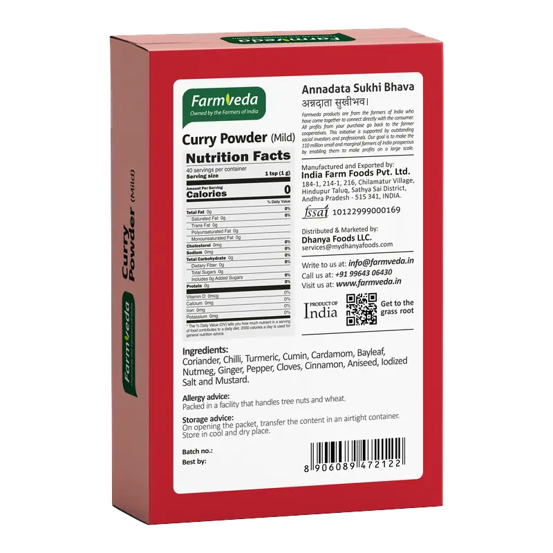 Curry Powder — Mild