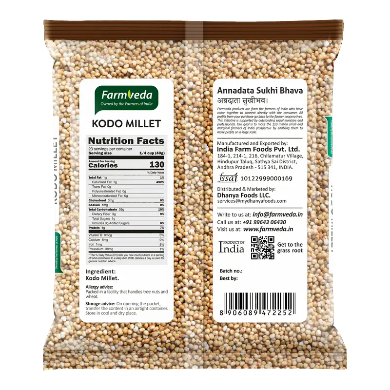 Kodo Millet (Varagu) — 2 lb