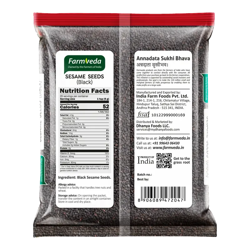 Black Sesame Seeds — 3.5 oz (100 g)