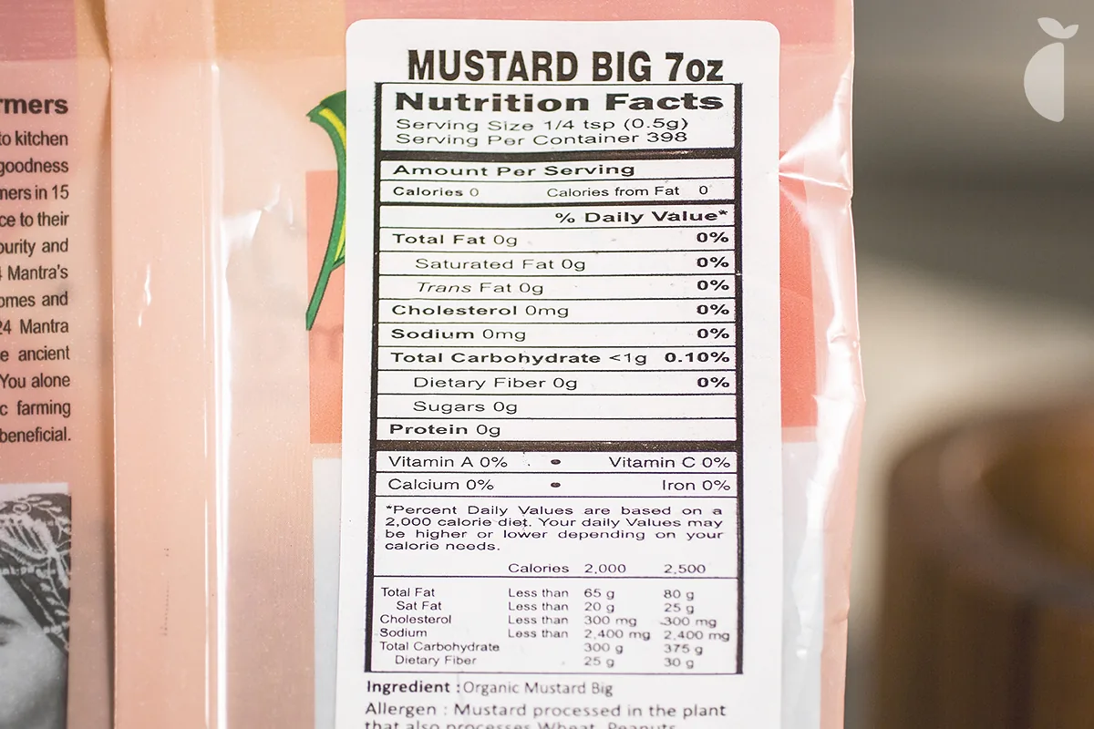 Spice Whole Mustard — 7 oz
