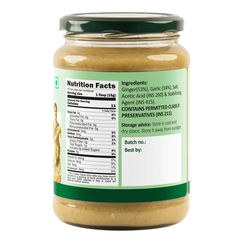 Ginger Garlic Paste — 24 oz (680 g)