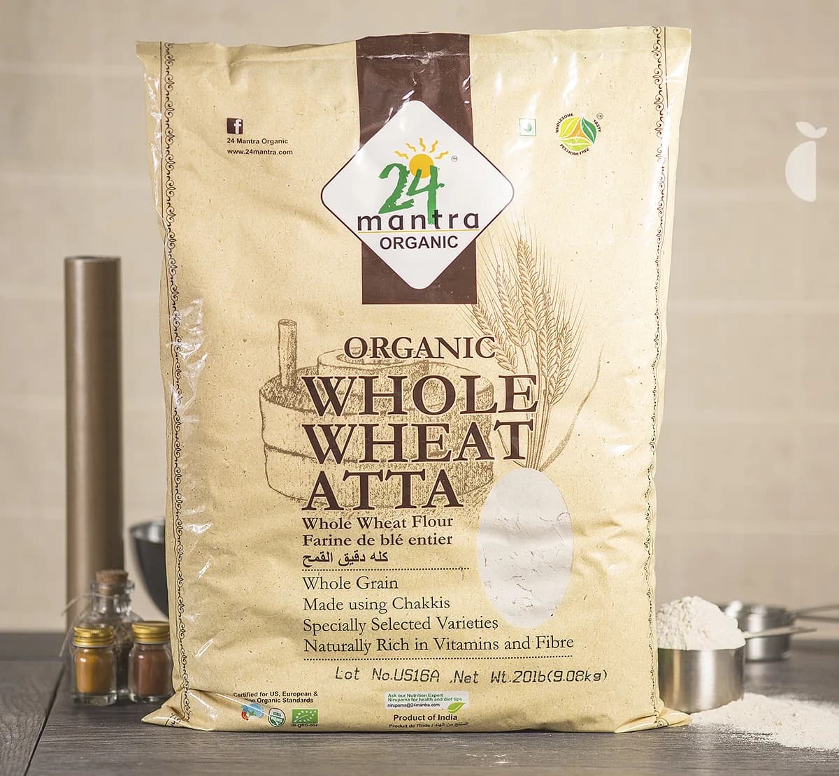 Flour Whole Wheat Atta — 20 lb