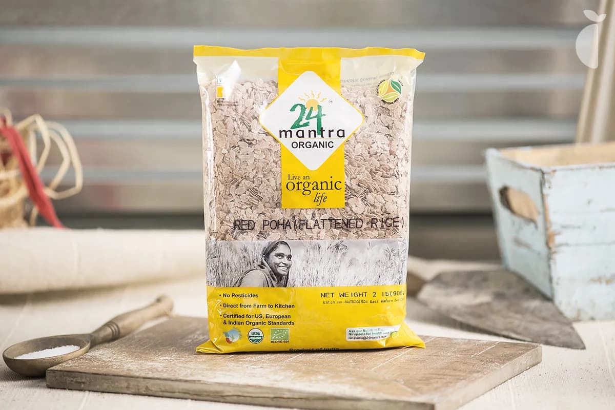 Rice Flattened Poha Red — 2 lb