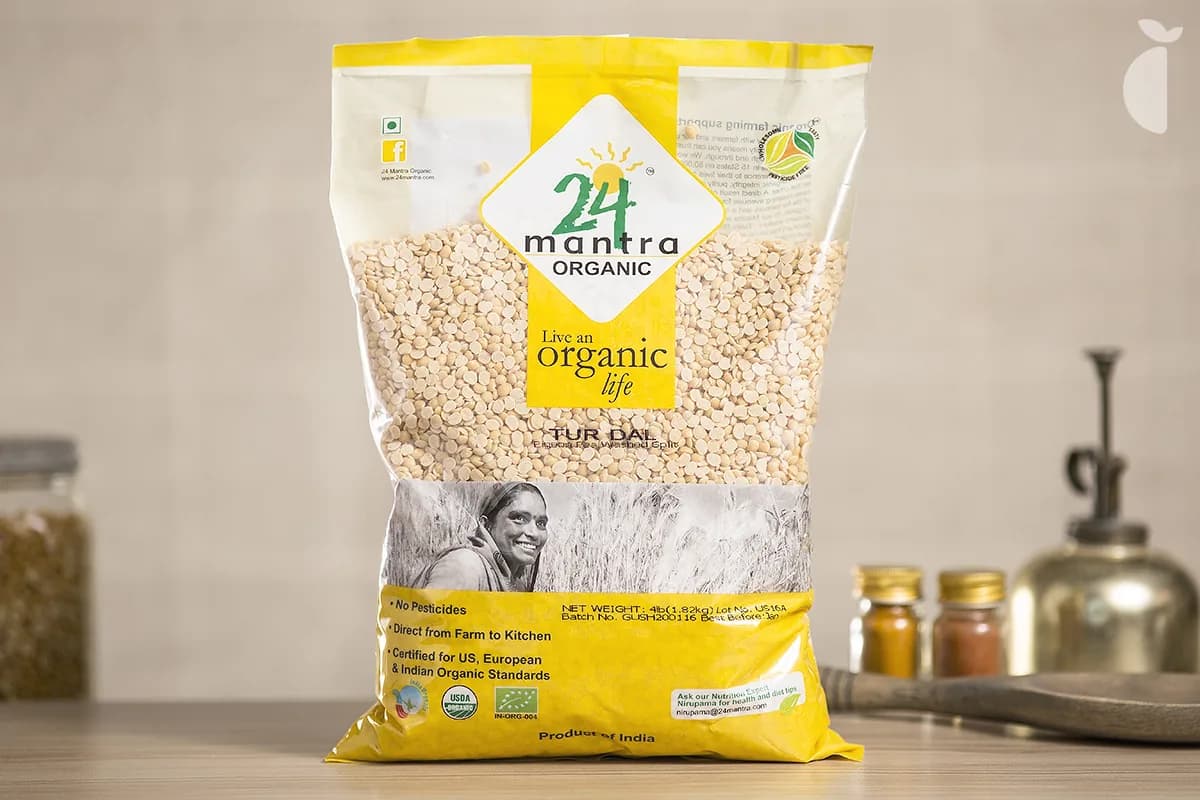 Tur Dal Pigeon Pea Washed Split — 4 lb